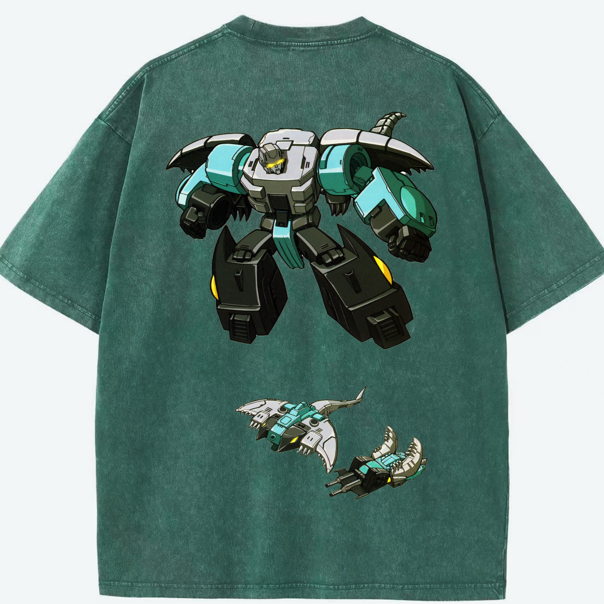 （画像用）  綿100% ヴィンテージ風 半袖Tシャツ（背面プリント）